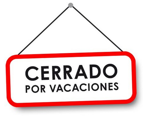 Cerrado por vacaciones