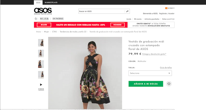 Usar vídeo en el eCommerce como lo hace Asos